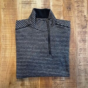Lululemon men’s or women’s 1/2 zip Top. Very soft on skin (cozy)
